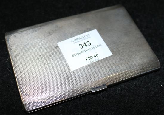 Silver cigarette case